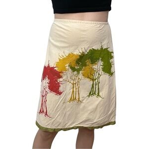 Modaspia Skirt Mini Fall Autumn Dainty Cream Fairy Grunge Size Extra Small